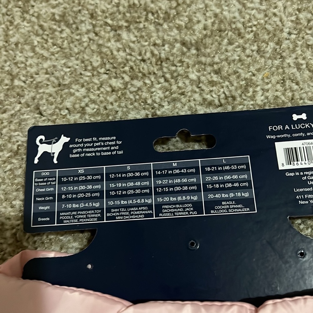 New GAP Dog Pink Jacket Size S - Picture 5 of 8